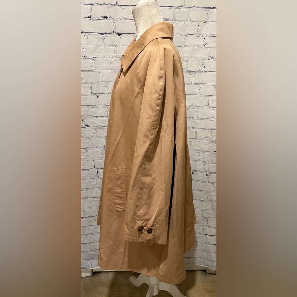 Woman Within Women's  Plus Size Water control Long Raincoat  26W Khaki - Picture 3 of 7